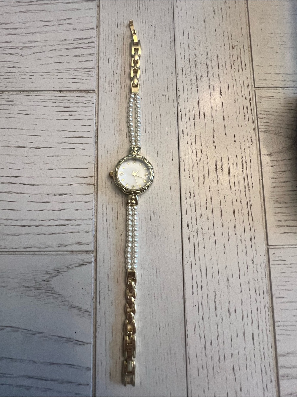 Vintage Inspired Gold and Pearl Woman’s Watch - Like New!